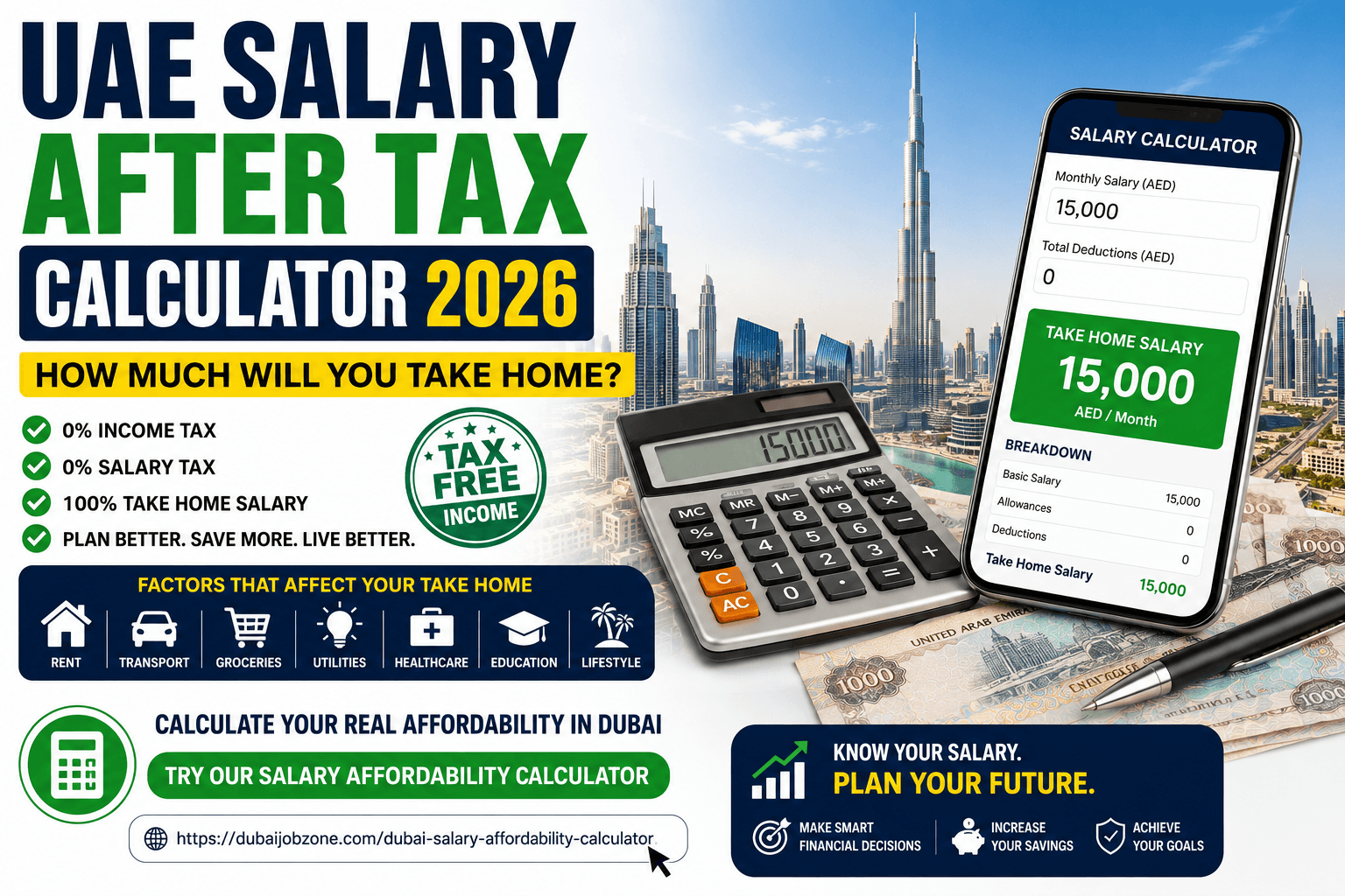 UAE Salary After Tax Calculator 2026 How Much Will You Take Home?